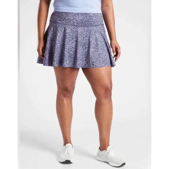 Athleta Purple Animal Ace Printed 13.5" Tennis Skort 3x - Picture 1 of 9